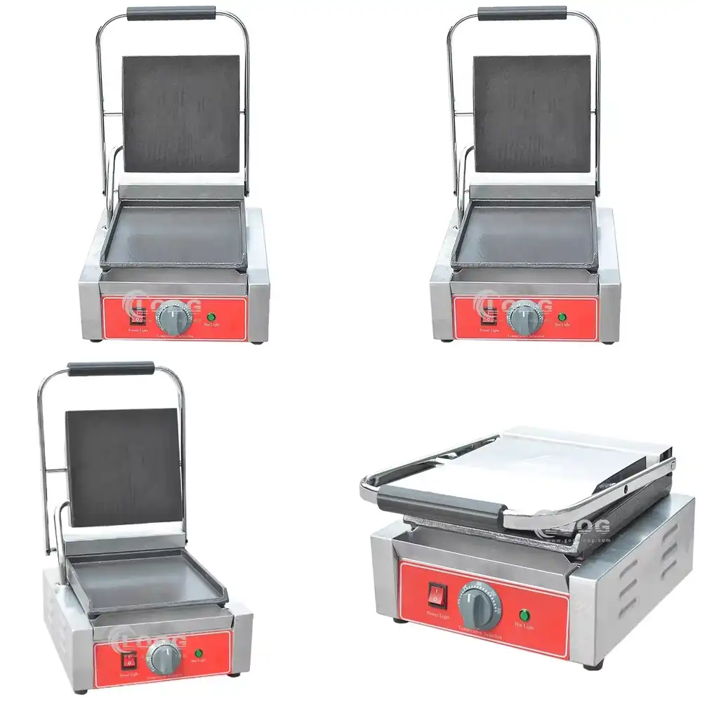 Sandwich Press Panini - Commercial Panini Press Stainless Steel Contact