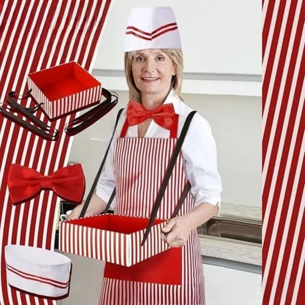 Commercial Kitchen Services - Carnivals Circus Waiter Cosplay Apron with