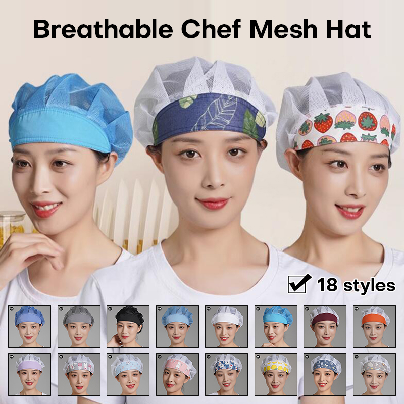 Commercial Kitchen Services - Men Women Chef Hat Dustproof Cooking