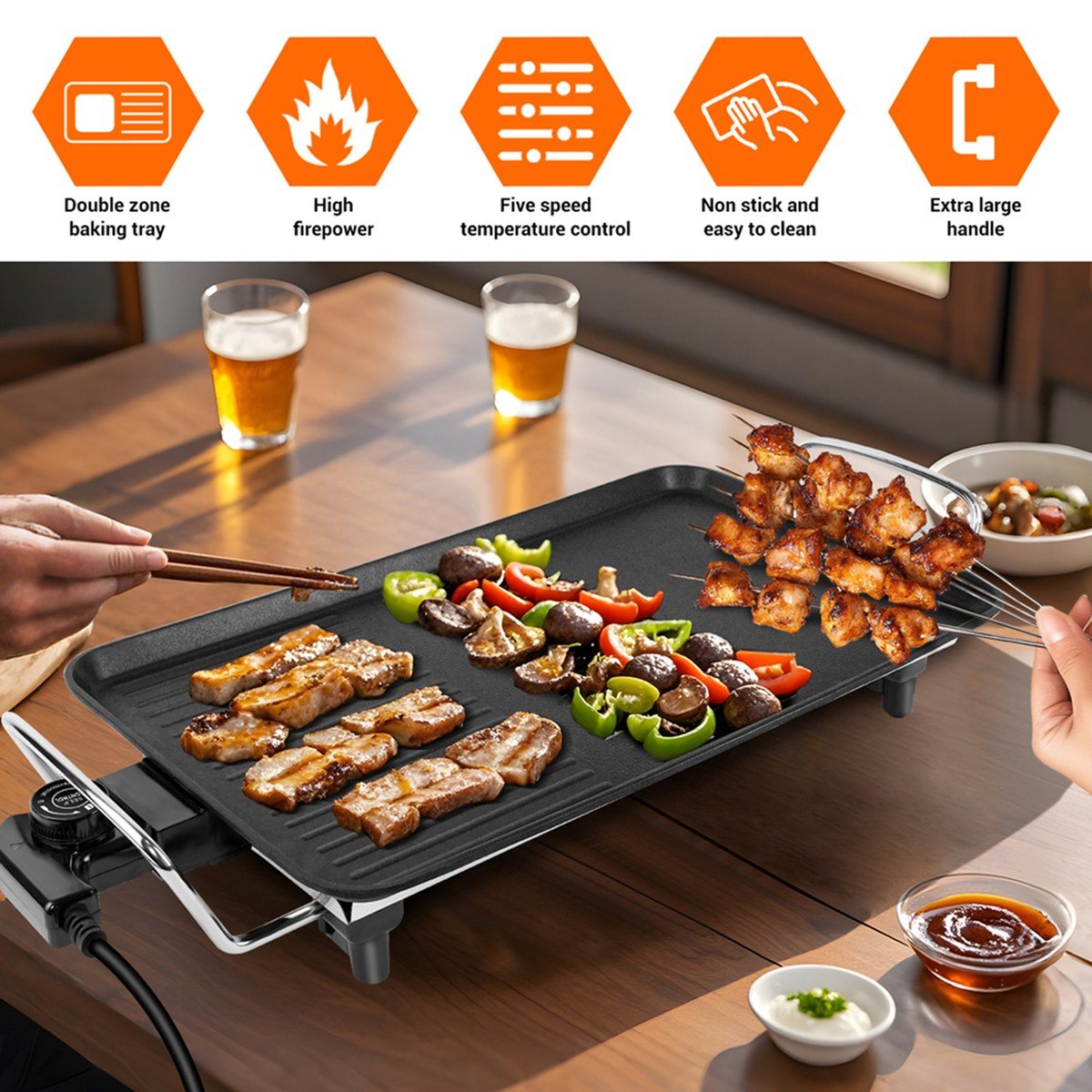 (ABHW) Table-Top Electric Tepp - Teppanyaki Grill Table recension och pris