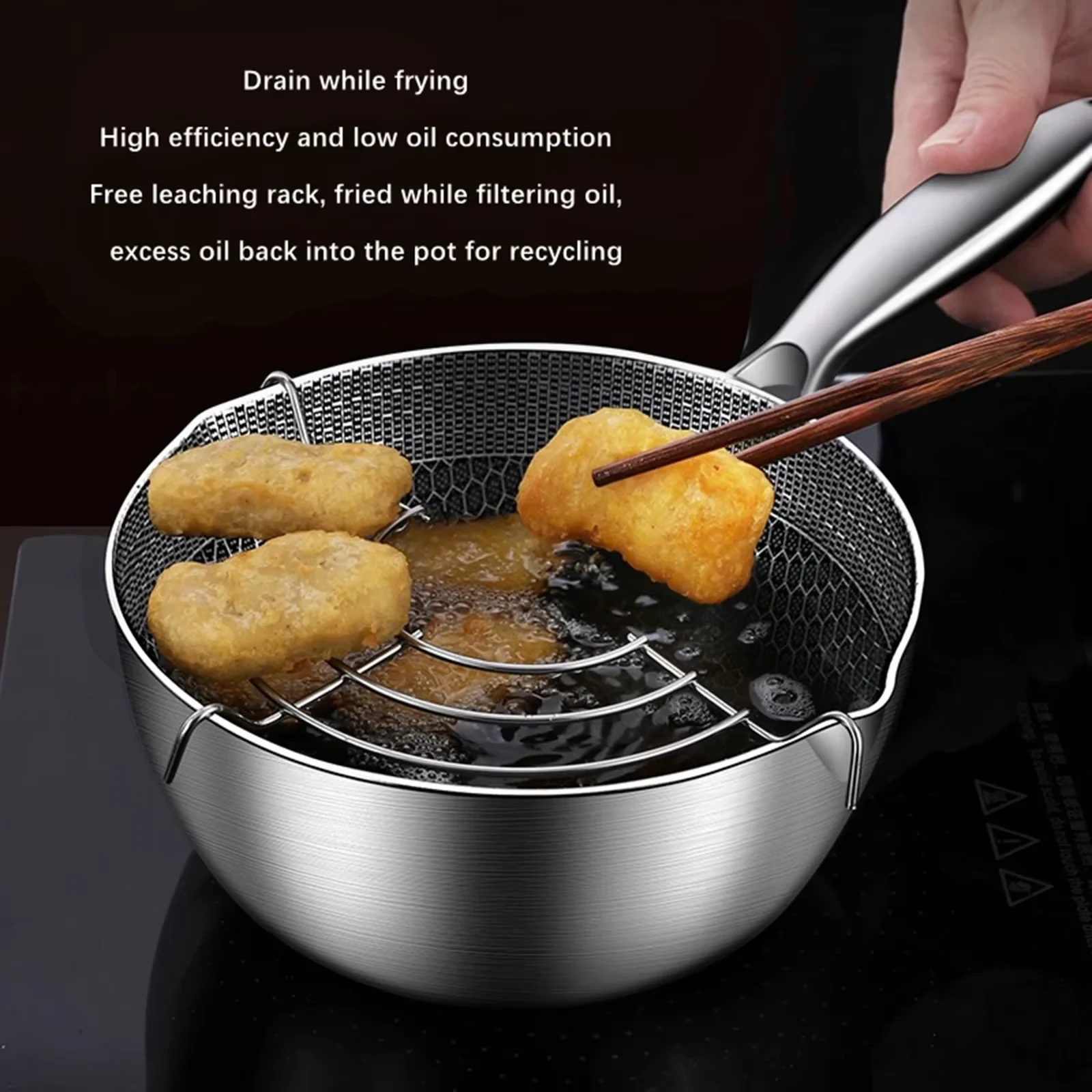 Deep Fryer Pot Cookware Japane - Commercial Kitchen Appliances recension och pris