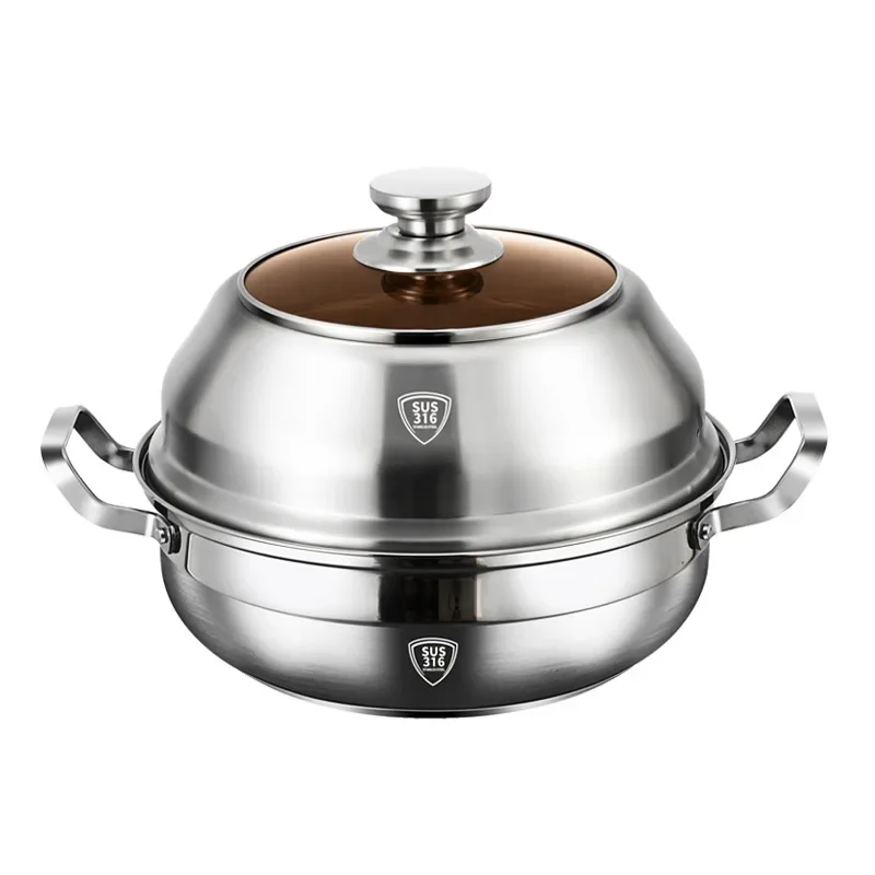 Seafood Steam Pot 316 Stainles - Induction Cooker Commercial recension och pris