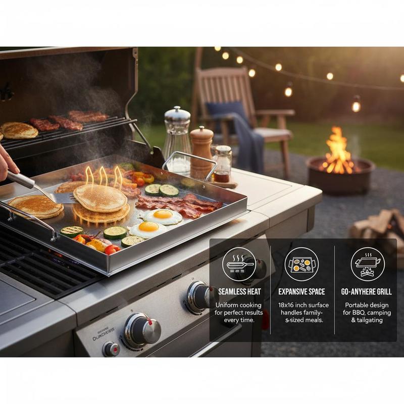 Universal Flat Top Griddle 18x - Teppanyaki Grill Table recension och pris