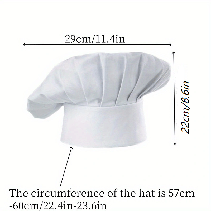 3pcs Chef Hat Adult Adjustable - Commercial Kitchen Services recension och pris