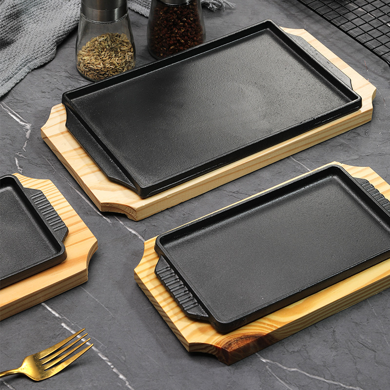 Cast Iron Rectangle Shape Rest - Teppanyaki Grill Table recension och pris