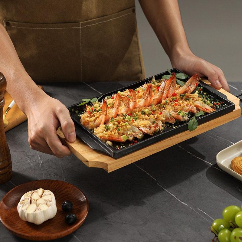 Cast Iron Rectangle Shape Rest - Teppanyaki Grill Table recension och pris