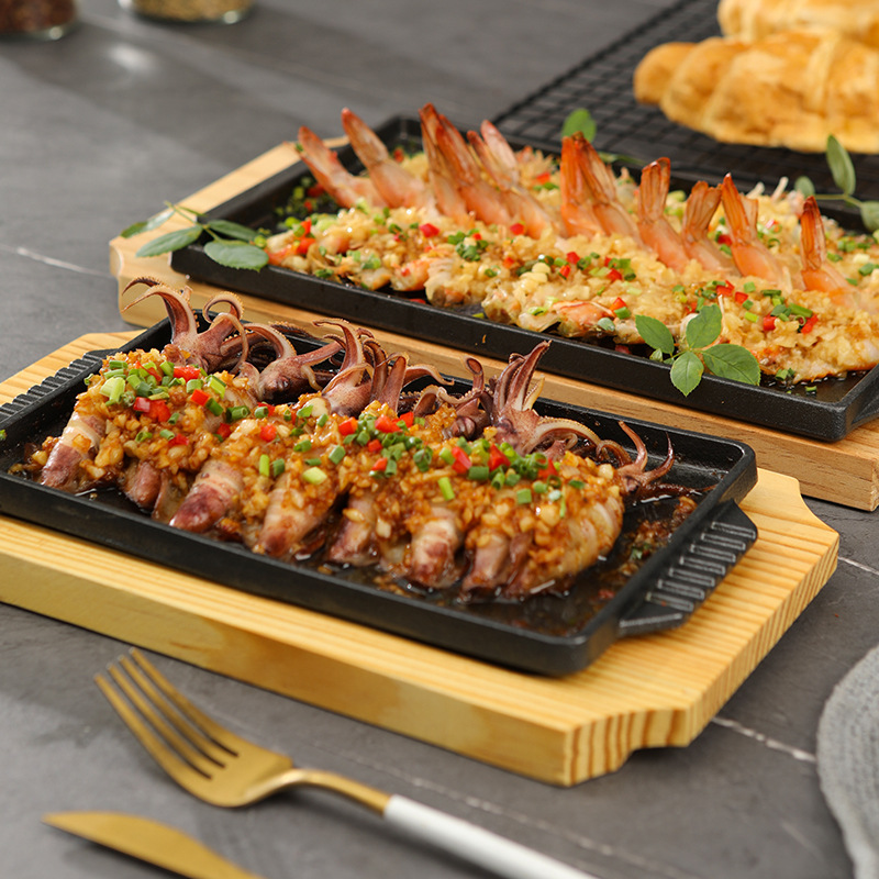 Cast Iron Rectangle Shape Rest - Teppanyaki Grill Table recension och pris