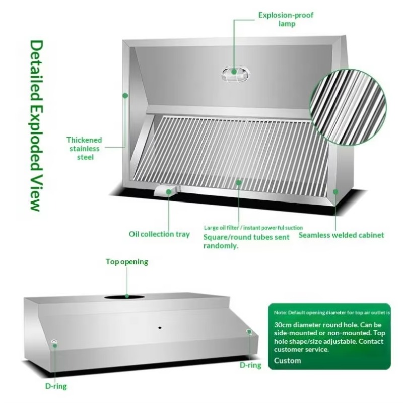 Commercial Customizable Kitche - Commercial Kitchen Hood recension och pris