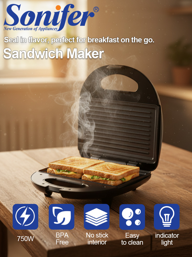 Sandwich Maker Sonifer SF-6173 - Sandwich Press Panini recension och pris