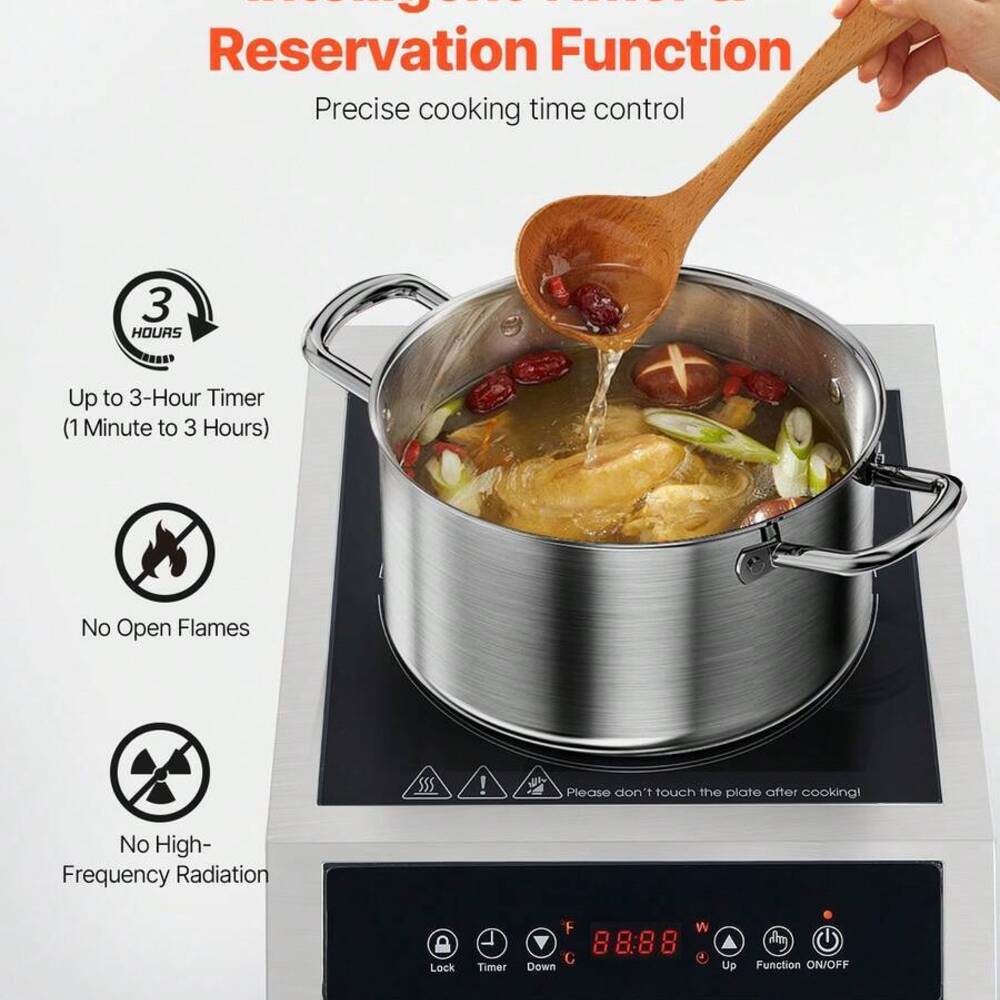 Portable Cooktop, 1800W Commer - Induction Cooker Commercial recension och pris
