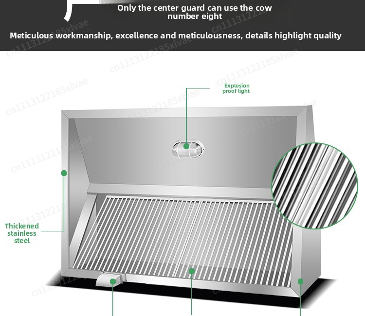 Thickened Stainless Steel Fume - Range Commercial Kitchen recension och pris