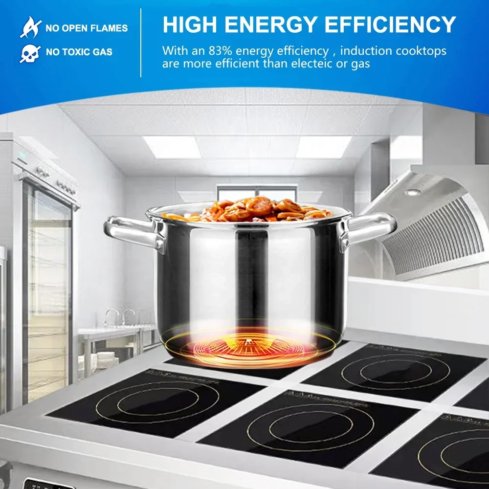 4 Burner Flat Industrial Comme - Range Commercial Kitchen recension och pris