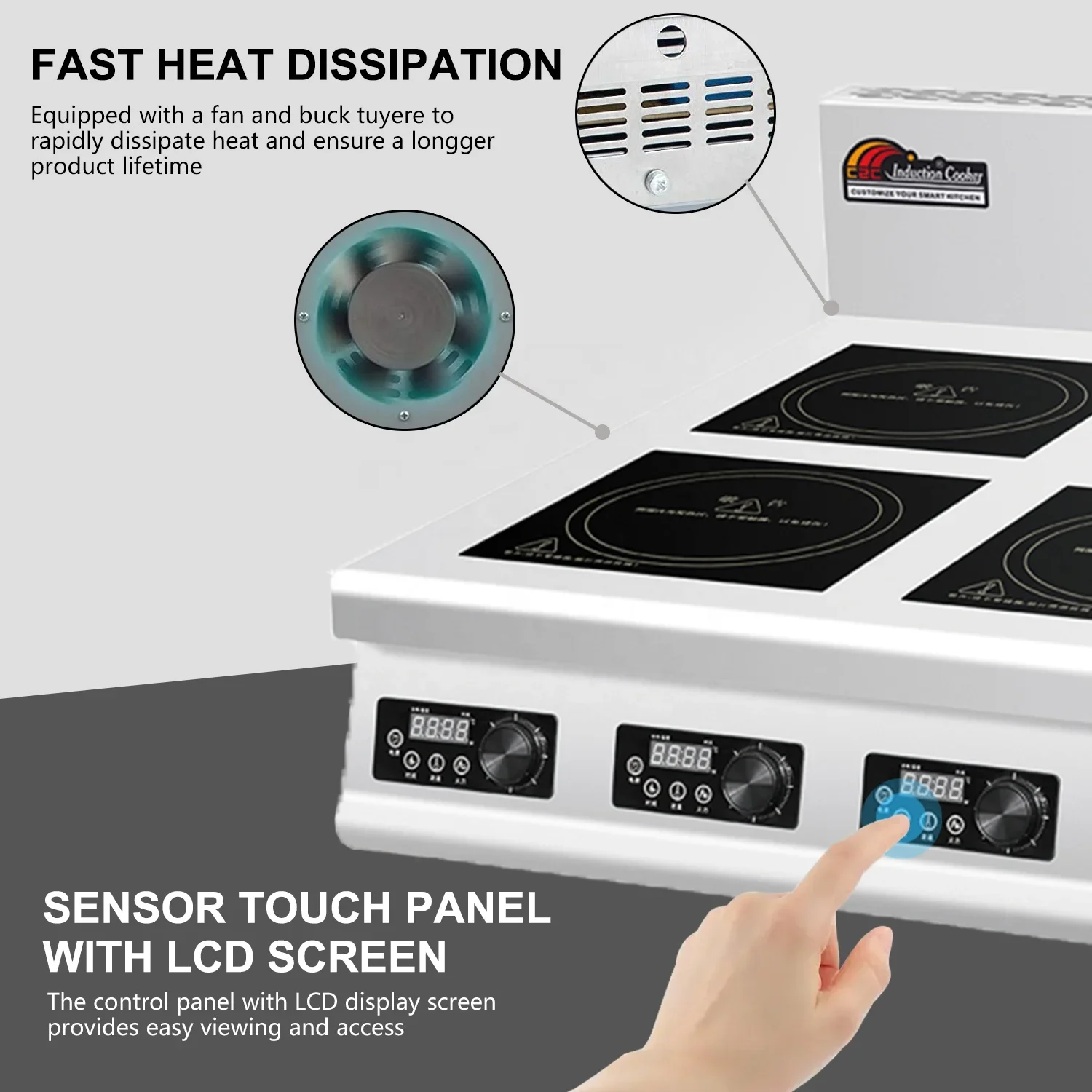 4 Burner Flat Industrial Comme - Range Commercial Kitchen recension och pris