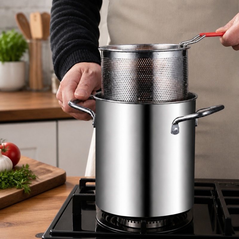 304 Stainless Steel Deep Fryer - Commercial Kitchen Appliances recension och pris