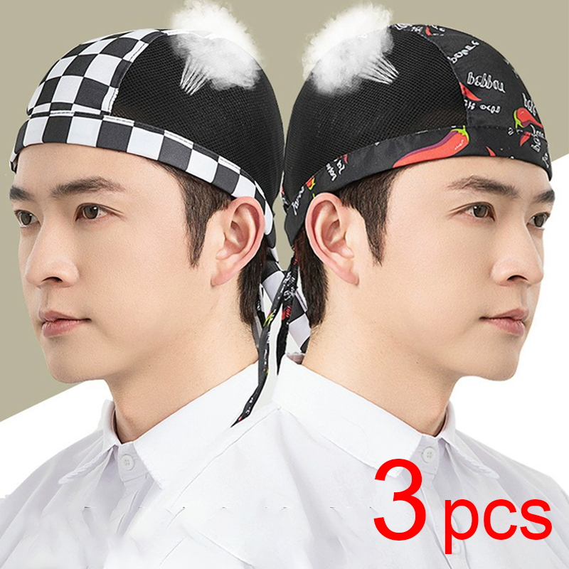 Breathable Mesh Cook Hat 3pcs  - Commercial Kitchen Services recension och pris