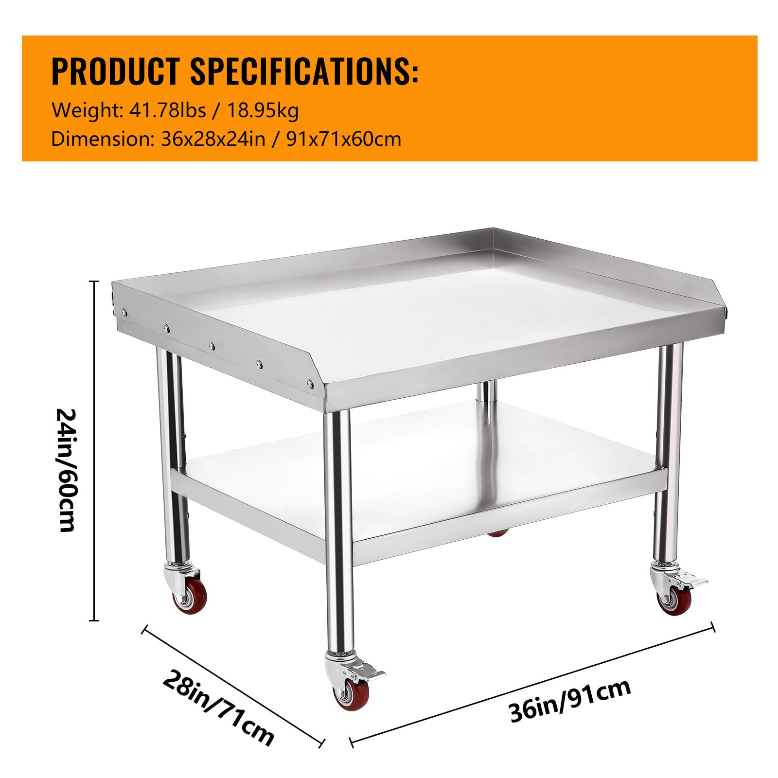 Stainless Steel Equipment Gril - Commercial Kitchen Worktops recension och pris