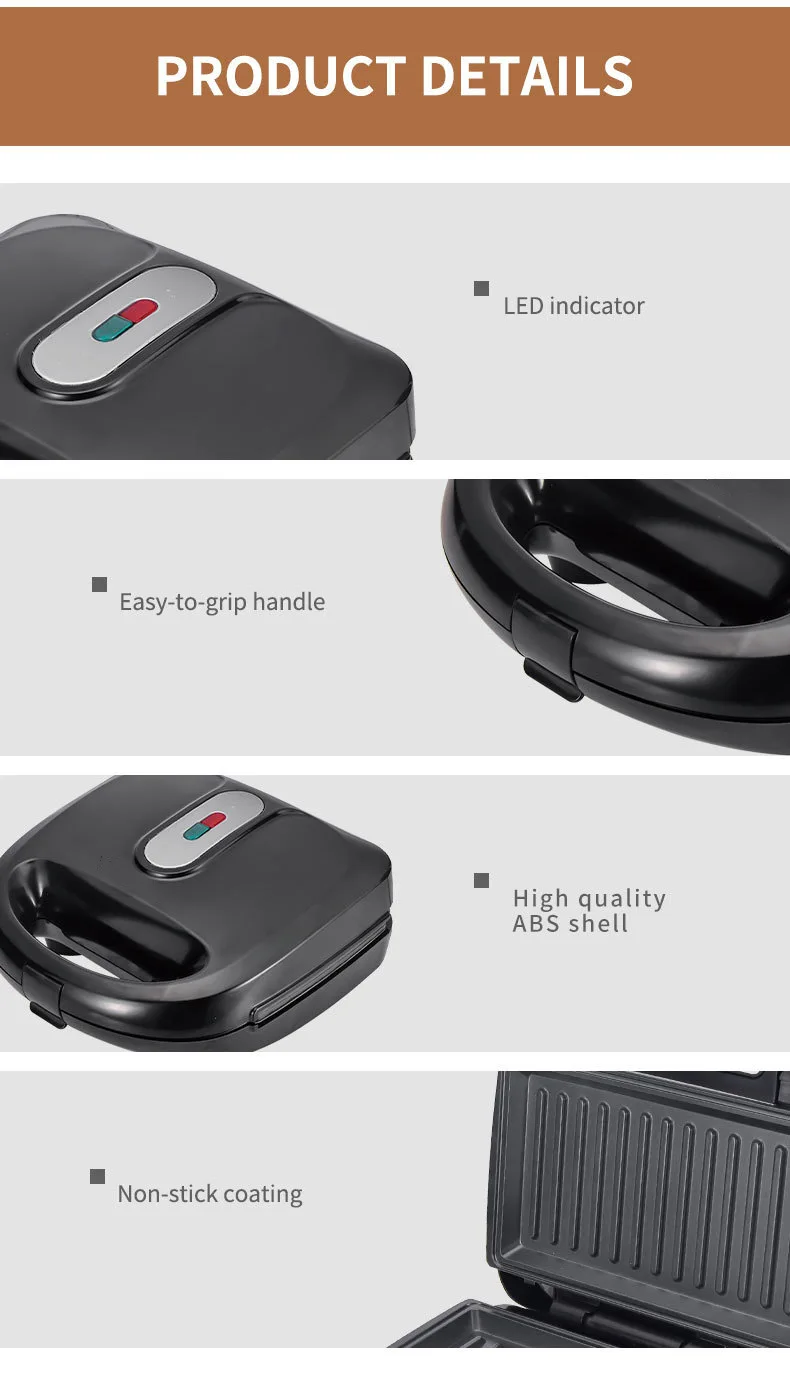 220/110V Household Appliances  - Sandwich Press Panini recension och pris