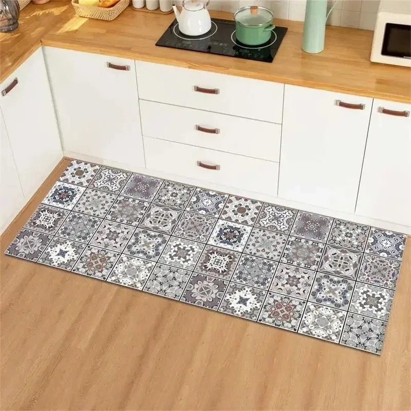 Blue Yellow Vintage Tile Colla - Commercial Kitchen Tile Flooring recension och pris