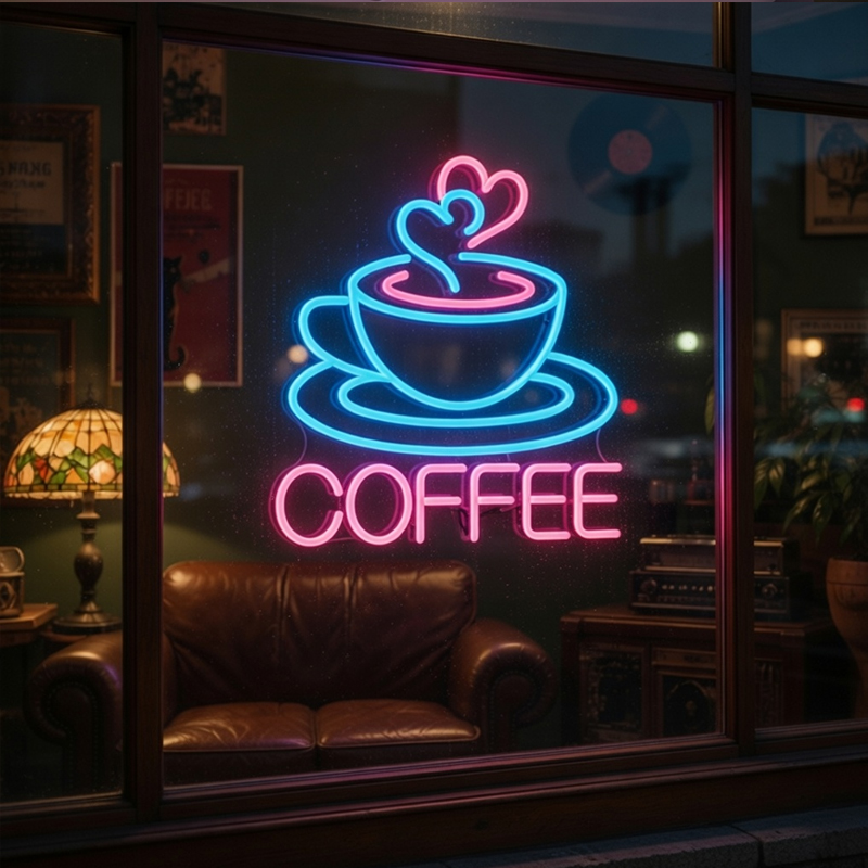 Coffee Neon Sign LED Neon Ligh - Commercial Kitchen Walls recension och pris