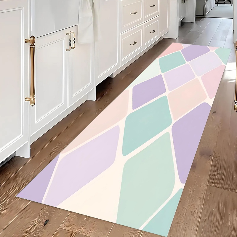 Geometric Tile Runner Rug Anti - Commercial Kitchen Tile Flooring recension och pris