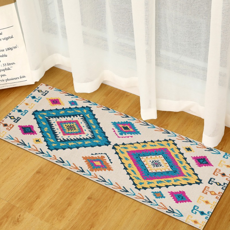Long Rug Mediterranean Blue-Wh - Commercial Kitchen Tile Flooring recension och pris