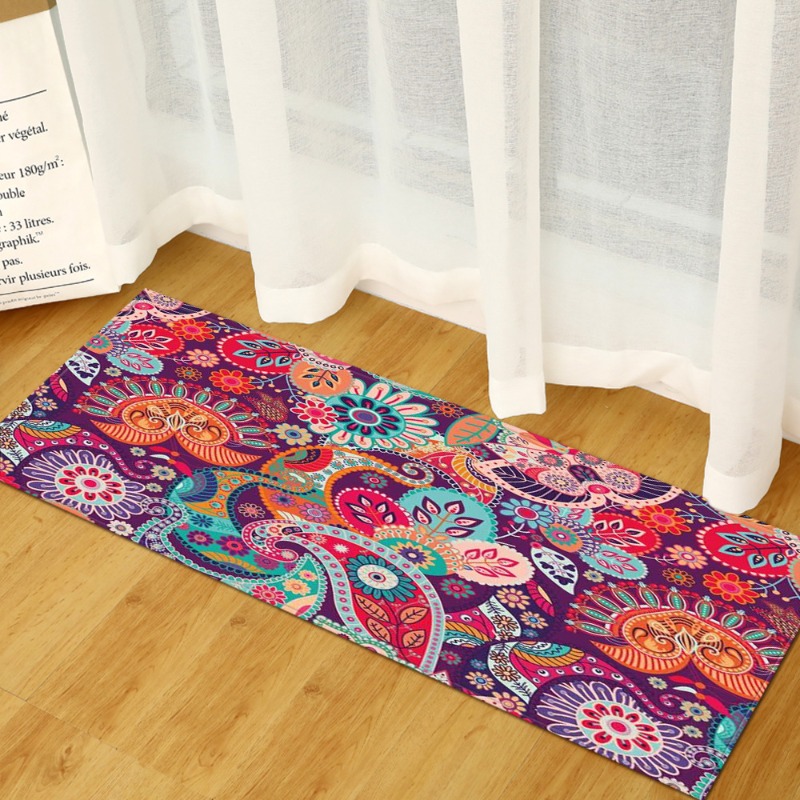Long Rug Mediterranean Blue-Wh - Commercial Kitchen Tile Flooring recension och pris
